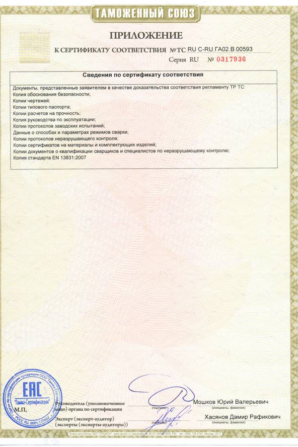 certificate flamco 2